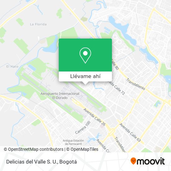 Mapa de Delicias del Valle S. U.