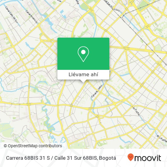 Mapa de Carrera 68BIS 31 S / Calle 31 Sur 68BIS