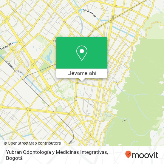 Mapa de Yubran Odontología y Medicinas Integrativas