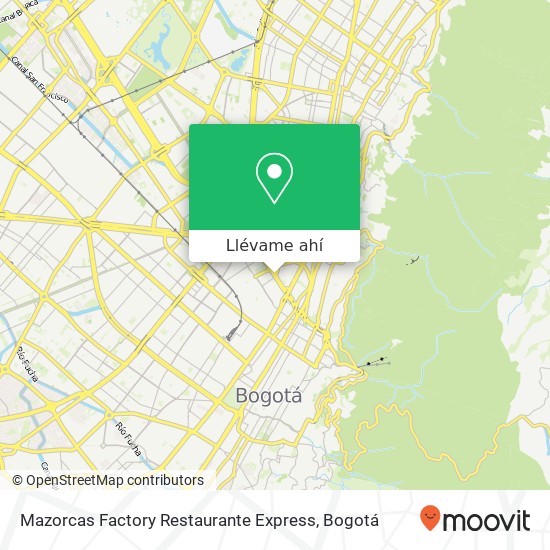 Mapa de Mazorcas Factory Restaurante Express
