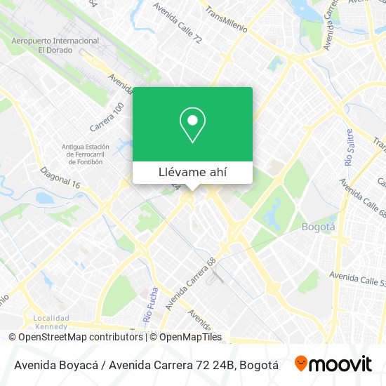 Mapa de Avenida Boyacá / Avenida Carrera 72 24B