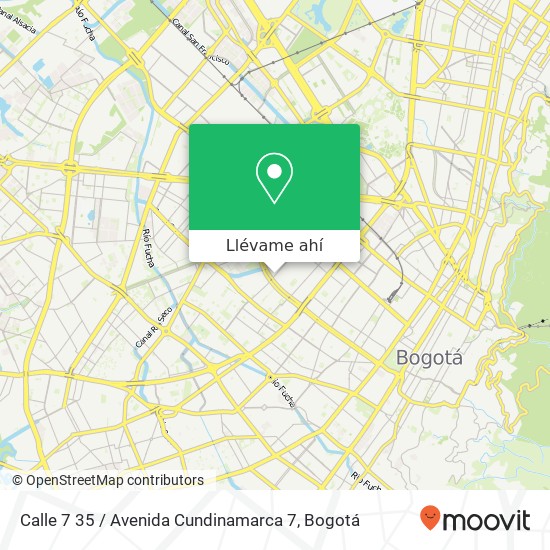 Mapa de Calle 7 35 / Avenida Cundinamarca 7
