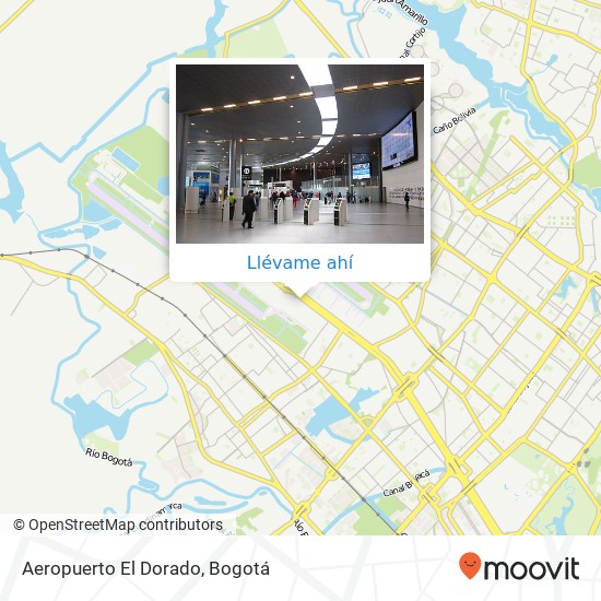 Mapa de Aeropuerto El Dorado