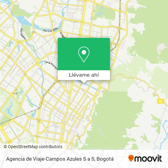 Mapa de Agencia de Viaje-Campos Azules S a S