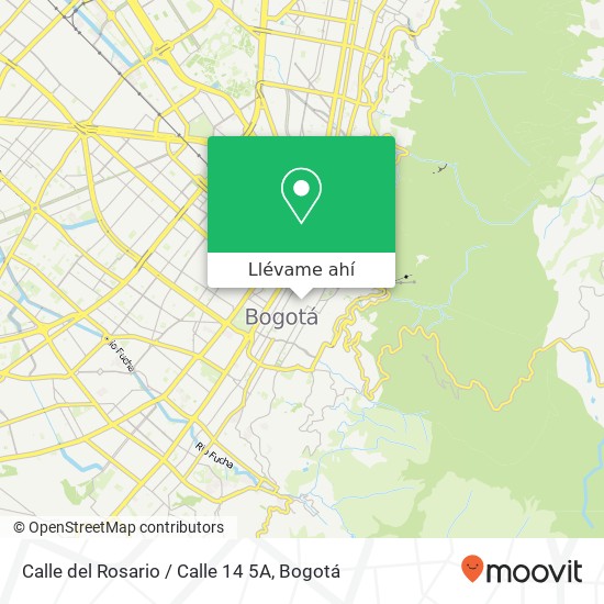 Mapa de Calle del Rosario / Calle 14 5A
