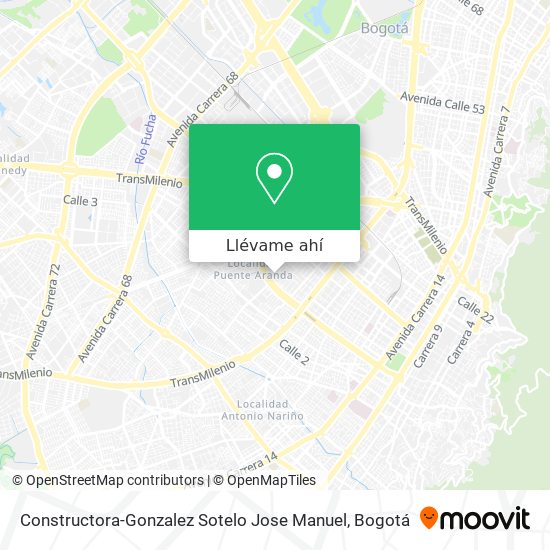 Mapa de Constructora-Gonzalez Sotelo Jose Manuel
