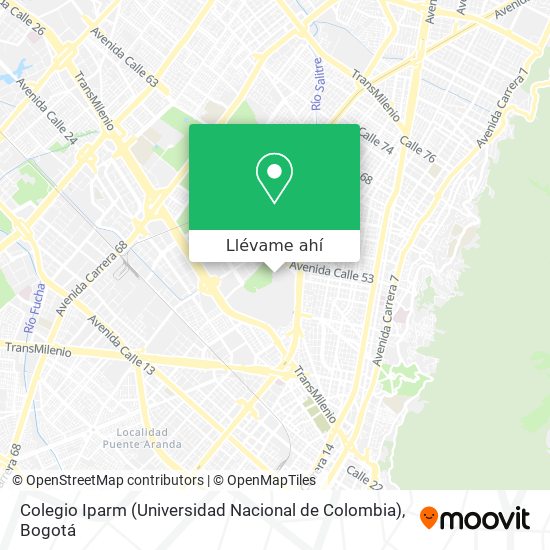 Mapa de Colegio Iparm (Universidad Nacional de Colombia)