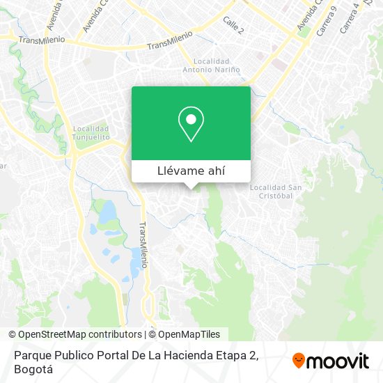 Mapa de Parque Publico Portal De La Hacienda Etapa 2