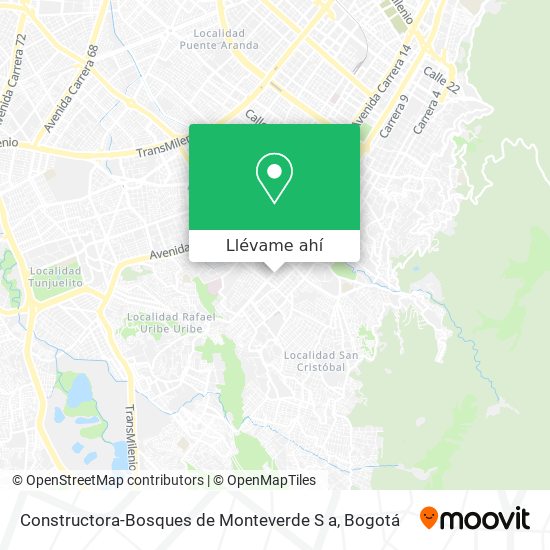 Mapa de Constructora-Bosques de Monteverde S a