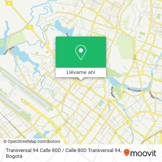 Mapa de Transversal 94 Calle 80D / Calle 80D Transversal 94