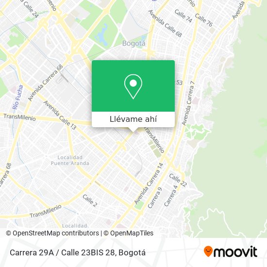 Mapa de Carrera 29A / Calle 23BIS 28