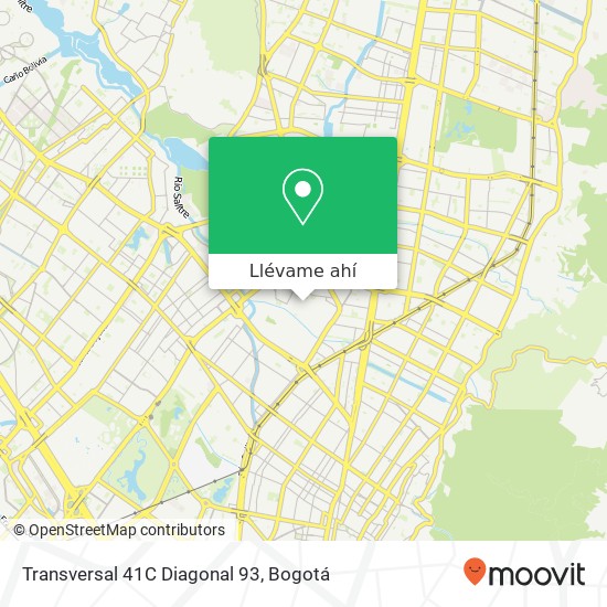 Mapa de Transversal 41C Diagonal 93