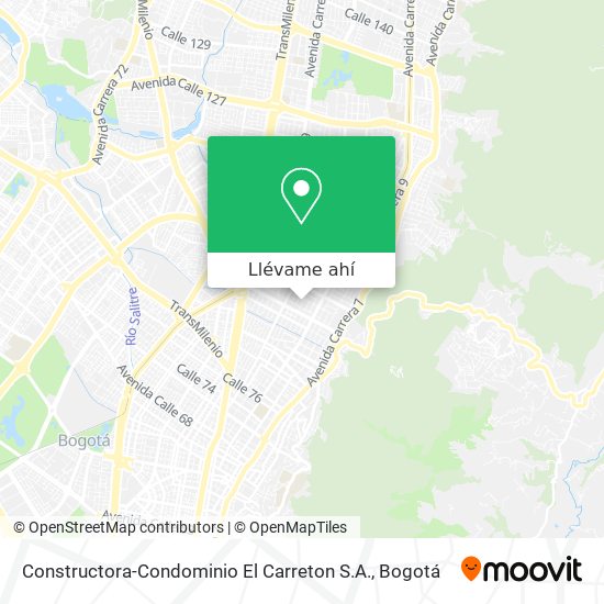 Mapa de Constructora-Condominio El Carreton S.A.