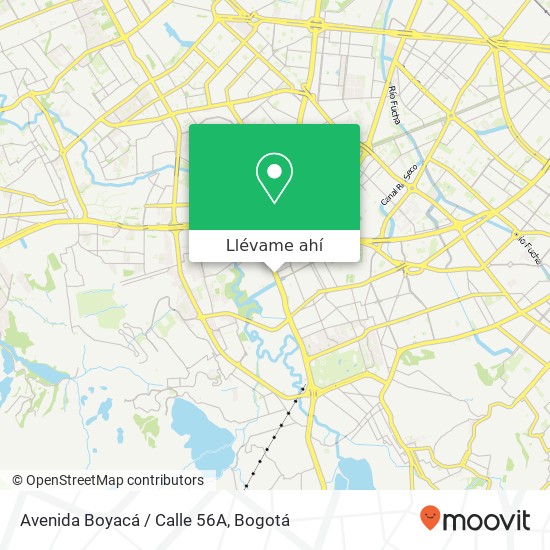 Mapa de Avenida Boyacá / Calle 56A