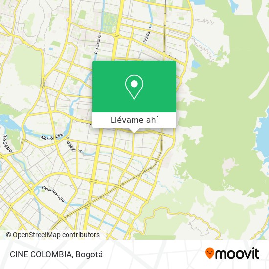 Mapa de CINE COLOMBIA