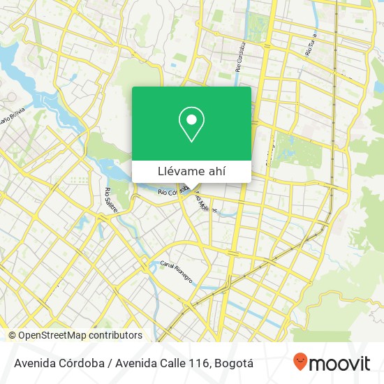 Mapa de Avenida Córdoba / Avenida Calle 116
