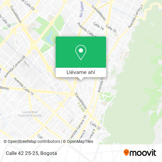 Mapa de Calle 42 25-25