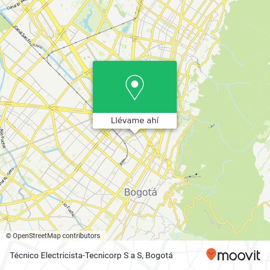 Mapa de Técnico Electricista-Tecnicorp S a S