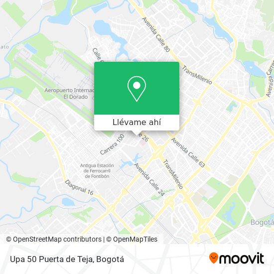 Mapa de Upa 50 Puerta de Teja