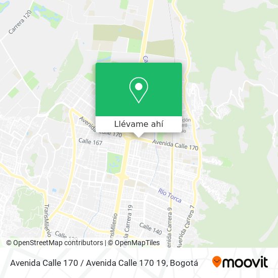 Mapa de Avenida Calle 170 / Avenida Calle 170 19