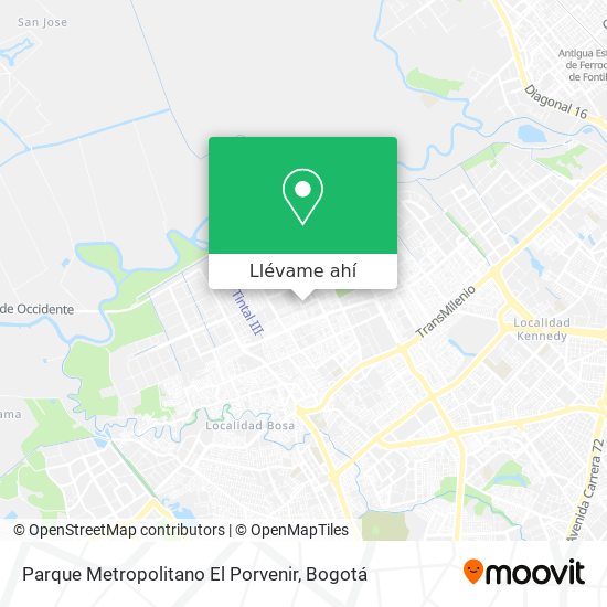Mapa de Parque Metropolitano El Porvenir