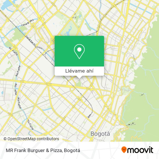 Mapa de MR Frank Burguer & Pizza