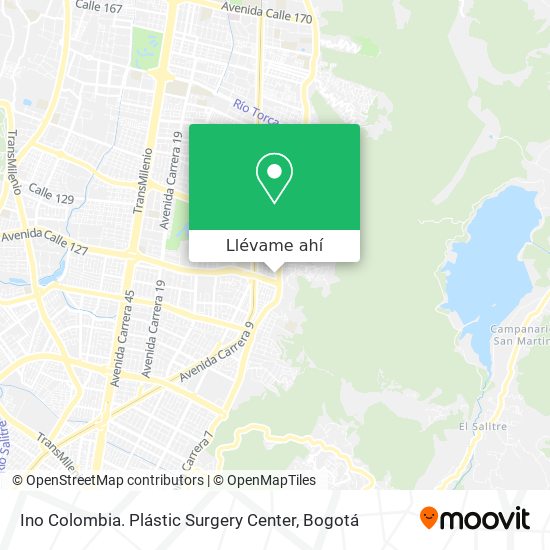 Mapa de Ino Colombia. Plástic Surgery Center
