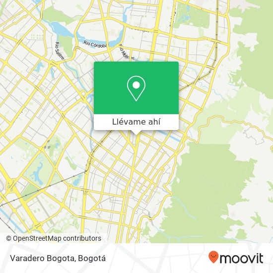 Mapa de Varadero Bogota