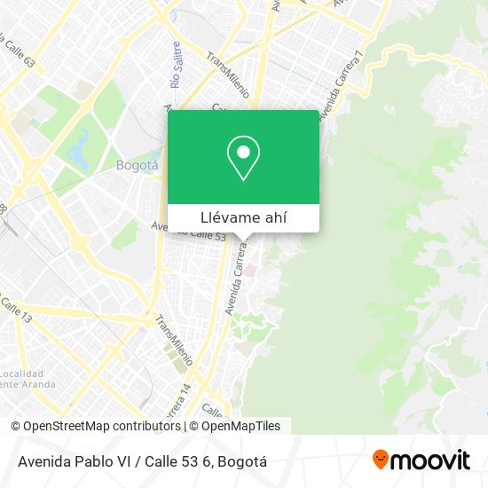 Mapa de Avenida Pablo VI / Calle 53 6