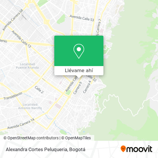 Mapa de Alexandra Cortes Peluqueria