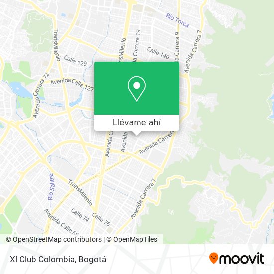 Mapa de Xl Club Colombia