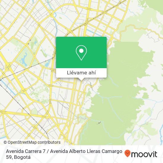 Mapa de Avenida Carrera 7 / Avenida Alberto Lleras Camargo 59