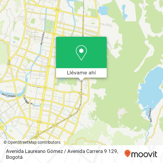 Mapa de Avenida Laureano Gómez / Avenida Carrera 9 129