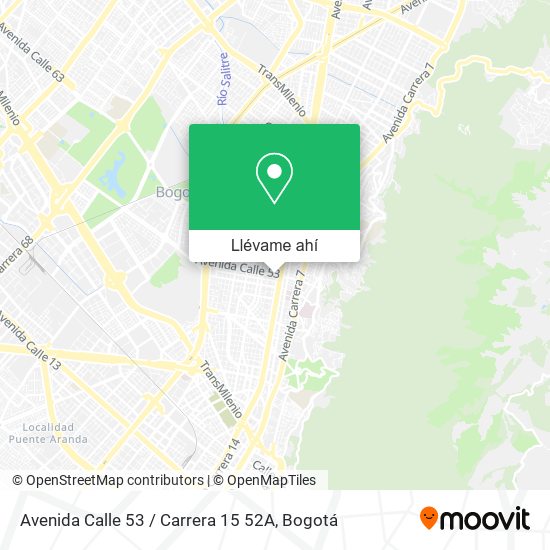 Mapa de Avenida Calle 53 / Carrera 15 52A