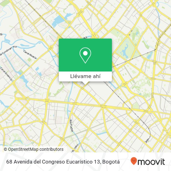 Mapa de 68 Avenida del Congreso Eucarístico 13