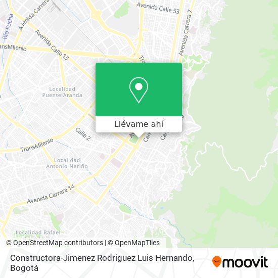 Mapa de Constructora-Jimenez Rodriguez Luis Hernando