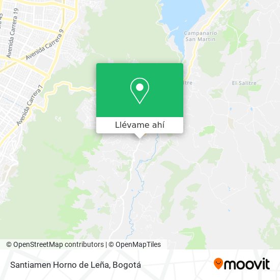 Mapa de Santiamen Horno de Leña