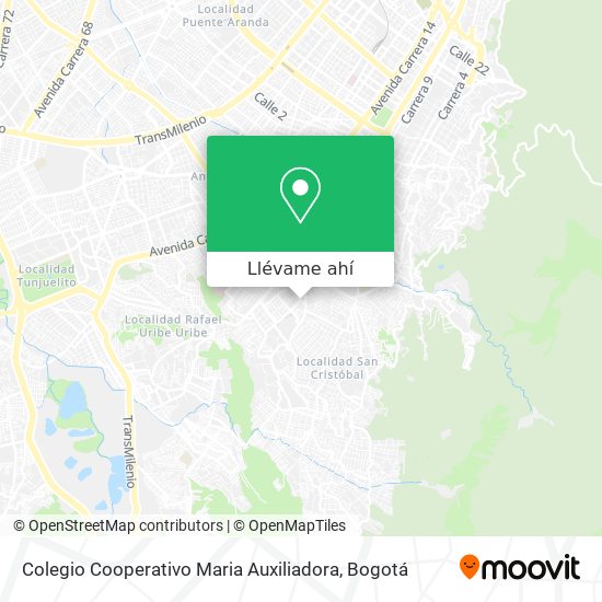 Mapa de Colegio Cooperativo Maria Auxiliadora