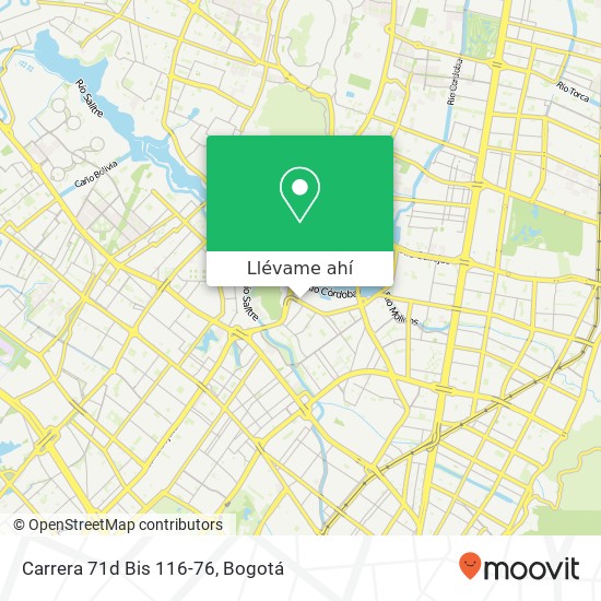 Mapa de Carrera 71d Bis 116-76