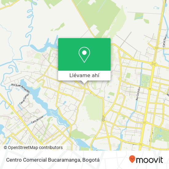 Mapa de Centro Comercial Bucaramanga