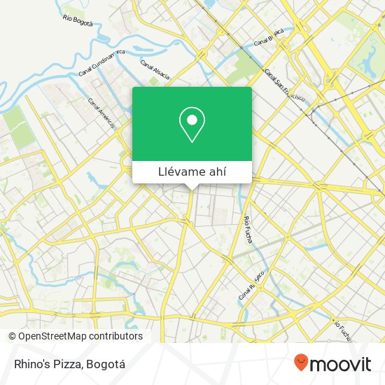 Mapa de Rhino's Pizza
