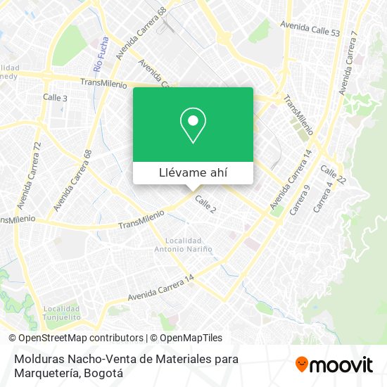 Mapa de Molduras Nacho-Venta de Materiales para Marquetería