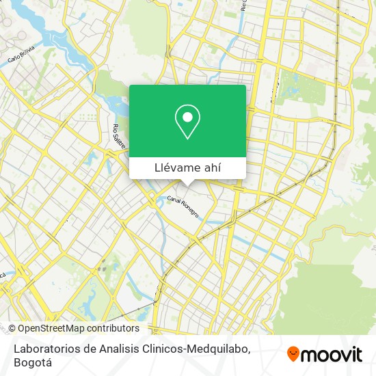 Mapa de Laboratorios de Analisis Clinicos-Medquilabo