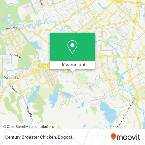 Mapa de Century Broaster Chicken