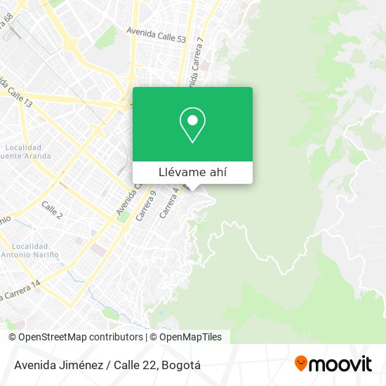 Mapa de Avenida Jiménez / Calle 22