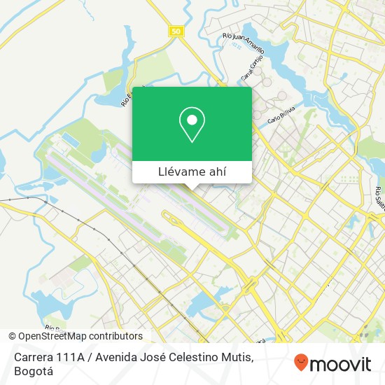 Mapa de Carrera 111A / Avenida José Celestino Mutis