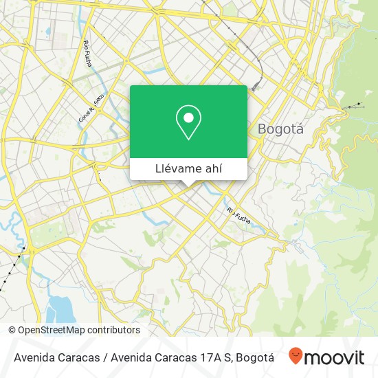 Mapa de Avenida Caracas / Avenida Caracas 17A S