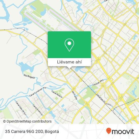 Mapa de 35 Carrera 96G 20D