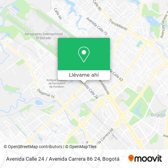 Mapa de Avenida Calle 24 / Avenida Carrera 86 24