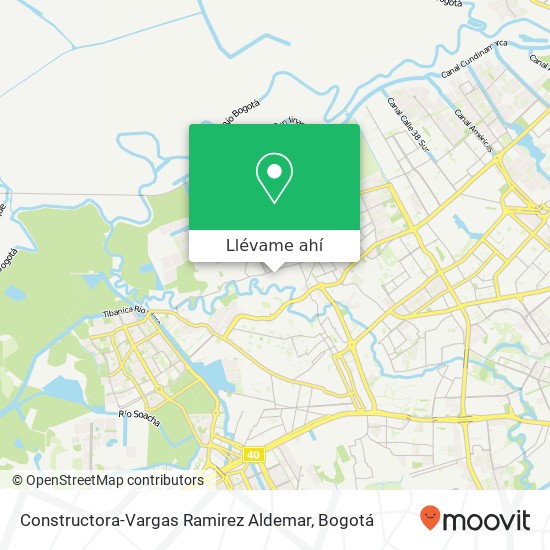 Mapa de Constructora-Vargas Ramirez Aldemar